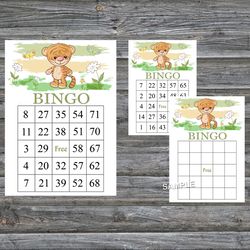 Tiger bingo cards,Cute Tiger bingo game,Tiger printable bingo cards,60 Bingo Cards,INSTANT DOWNLOAD--311