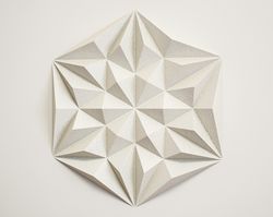 Papercraft 3D Mandala, geometric pattern, home wall decor, papercraft PDF template, paper craft DIY kit, pepakura 3D