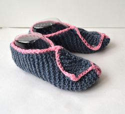Chunky Knitt Socks Bed Sock Handmade Knit Slippers Handmade  Unisex Slippers Knitted Crochet