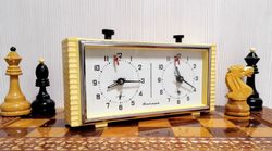 Vintage Soviet Chess Clock. Mechanical Chess Clock Jantar USSR