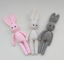 Bunny stuffed doll, Cute little Bunny, Amigurumi rabbit toy