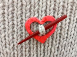 Wooden shawl pin Knitting scarf stick Wood scarf pin
