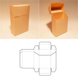Cigarette box template, cigarette pack, cigarette packet, cigarette holder, cigarette case, SVG DXF PDF, Cricut