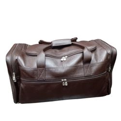 Classic Duffle Leather Handbag - Timeless Style and Exceptional Durability