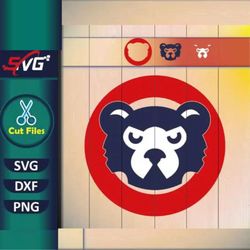 Chicago Cubs Cricut SVG-Official MLB Team Logo Design for Crafting