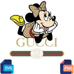 Minnie & Gucci SVG-Iconic Collaboration for Stylish Crafting