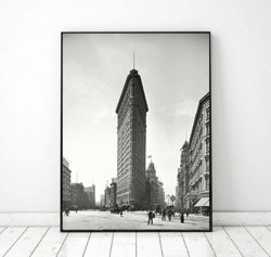 New York City Vintage photo printable, Flatiron Building ,Vintage photography prints