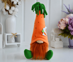 Scandinavian Carrot Easter Gnome