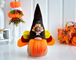 Turkey Gnome Thanksgiving decor