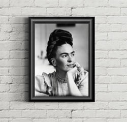 Portrait Frida Kahlo Poster Digital, Frida Kahlo printable, Frida Kahlo wall art