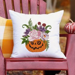 Halloween Pumpkin machine embroidery design 3 sizes DIGITAL files