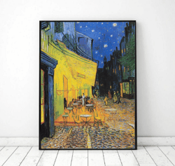Wall Art Van Gogh Cafe Terrace Place,  Printable Van Gogh art, Van Gogh digital download