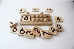 ten count - montessori toys, math manipulative, Wooden homeschool toy, Preschool educational toy