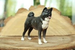 figurine akita inu dog porcelain statuette