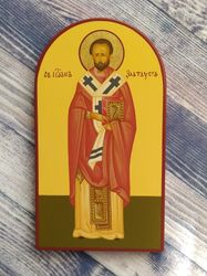 John Chrysostom | Hand painted icon | Orthodox icon | Religious icon | Christian supplies | Orthodox gift | Holy Icon
