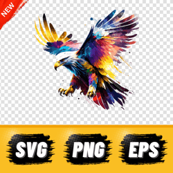 Design Logo Paints Eagle. SVG, PNG, Download. Paints Eagle. Print, T-shirt Eagle. Graphics Eagle