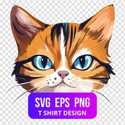 Cat Prints T-shirt, SVG, Design T-Shirt, PNG