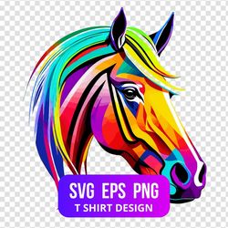 Horse Prints T-shirt, Horse Design T-Shirt, Horse T-Shirt Digital, SVG, PNG