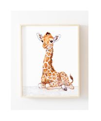Digital  print Giraffe nursery art giraffe illustration giraffe picture