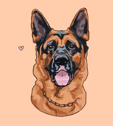 Custom Bust Dog Portrait - Pet Memorial - Modern dog portrait - Pet Loss Gift Painting - Dog Gifts