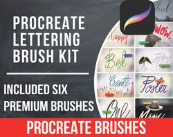 Free Procreate Lettering Brush Kit, Free Procreate Brush Set, Free Procreate Brush Pack, Procreate Brushes Free Download