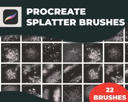Procreate Splatter Brushes, Procreate Splatter Brush, Splatter Procreate Brush, Procreate Splatter