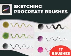 Sketching Procreate Brushes, Procreate Sketching Pencils, Urban Sketching Procreate, Procreate Sketching Brushes