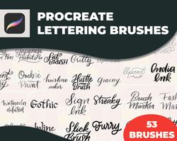 Procreate Brushes Lettering Bundle, Procreate Lettering Brush Pack, Procreate Lettering Brush Settings, Procreate Letter