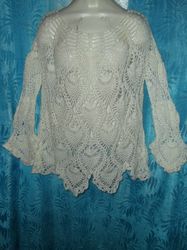 Knitted openwork blouses.
