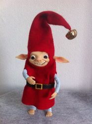 Jingle elves | Rise of the Guardians | ingle Bells Garland Gnome | Posable art doll | Christmas Elf Toy