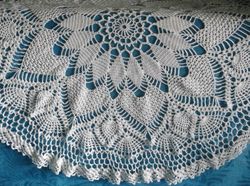 Large knitted tablecloth napkin.