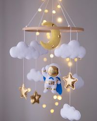 Super hero baby mobile. Astronaut mobile. Baby shower gift. Nursery decor boy