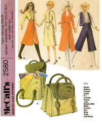 PDF Copy of Vintage 1970s  MC Calls 2580 for 11 1\2 to 12 inch Fashion Dolls
