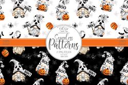 download seamless patterns. ghost gnome. halloween. happy holidays. download seamless patterns. oliartstudioshop