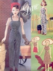 Digital | Vintage Dolls Sewing Pattern | Wardrobe Clothes for Dolls 15-1/2" | FRENCH PDF TEMPLATE
