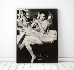Ballet dancer Vintage photo printable, Vintage photography prints