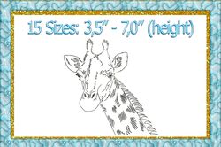 Giraffe  Machine Embroidery design
