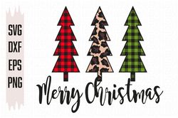Christmas Tree SVG files, leopard Svg, Buffalo Plaid Svg, Digital download