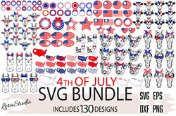 Bundle 4th of July SVG files, Digital download, 130 Designs
