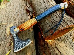 custom handmade steel hatchet tomahawk axe throwing viking hunting axe