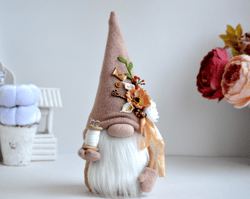 Scandinavian tailor gnome. Sewing gnome.