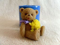 Teddy Bear with flowers 2 - silicone mold