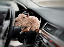 Capybara car accessories, capybara plush, car hanging, car ornament