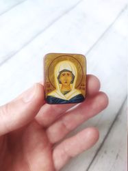 Saint Daria | Hand painted icon | Travel size icon | Orthodox icon for travellers | Small Orthodox icon