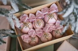 Christmas rhinestones ornaments, Cool Christmas Gifts, Christmas Gift Sets, pink Christmas ornaments