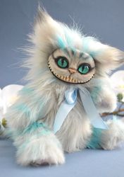Cheshire cat plush toy, cat teddy, cheshire cat art toy