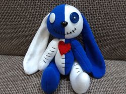 Creepy toy rabbit Scary doll Stuffed rabbit toy Ugly doll Horror doll Voodoo doll