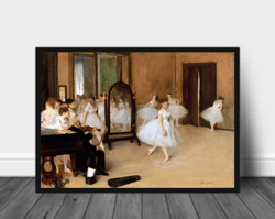 Vintage painting printable Ballet, Vintage Poster Dance, Poster Wall Art Old Oil Painting