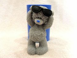 Teddy Bear with sunglasses - silicone mold
