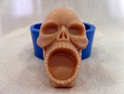 Skull with big mouth - silicone mold